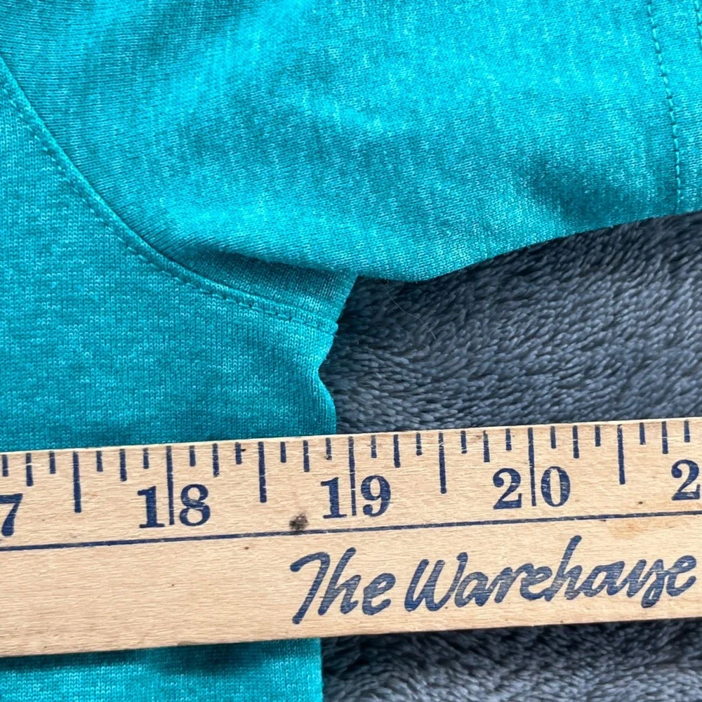 Nike Dri-FIT Mens Training Shirt Teal Green Heathered Short Sleeve Tee Small